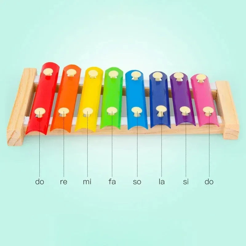 Kids Wooden Toy Set – Xylophone, Shape Stacker & Ring Sorter | Pack of 2 / 3