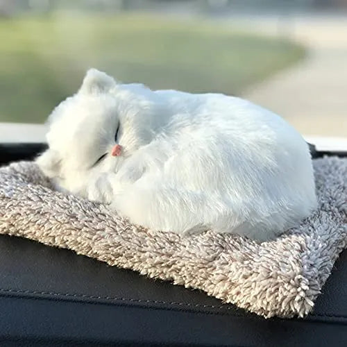 Sleeping Fluffy Cat Plush Toy