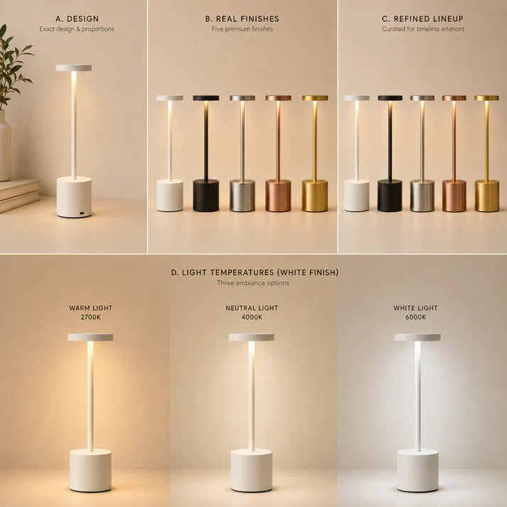 Cordless Slim Table Lamp