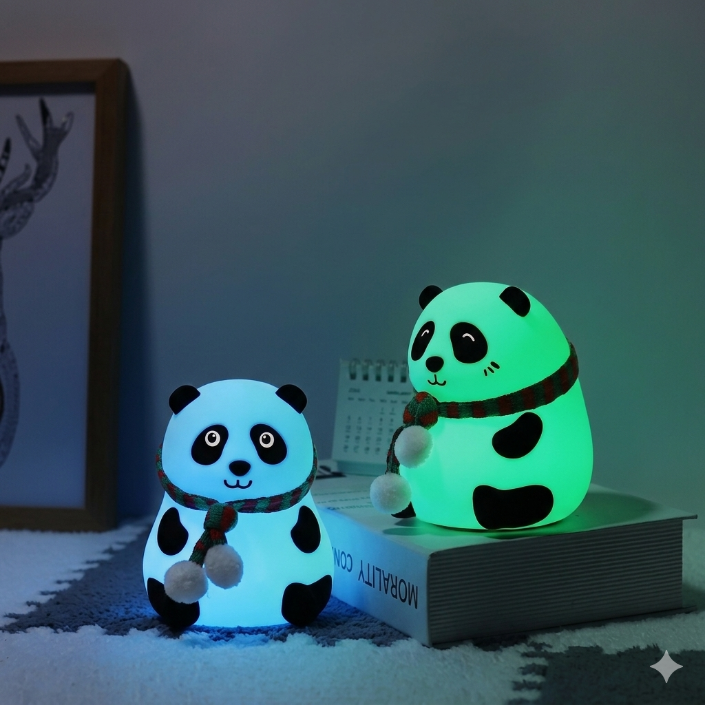 Panda Night Lamp 7 Color Changing LED