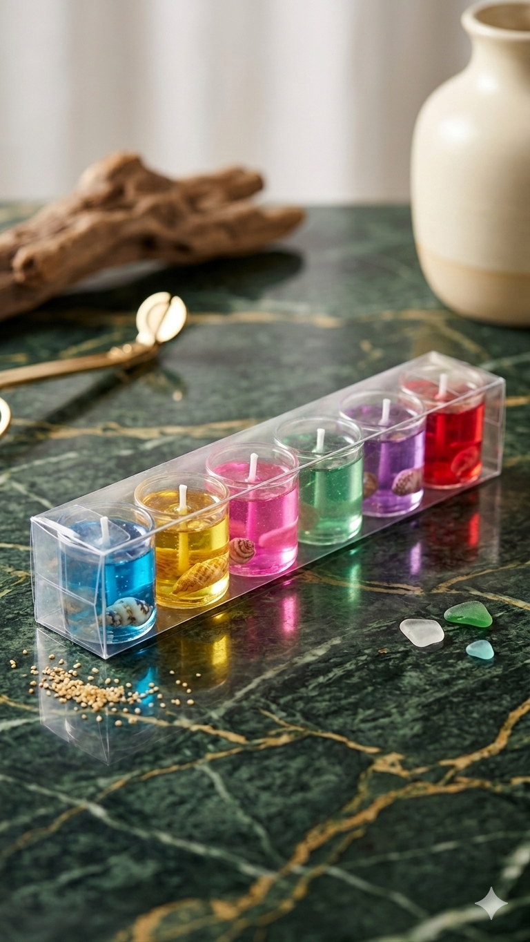 Pack of 6 Scented Candle Set