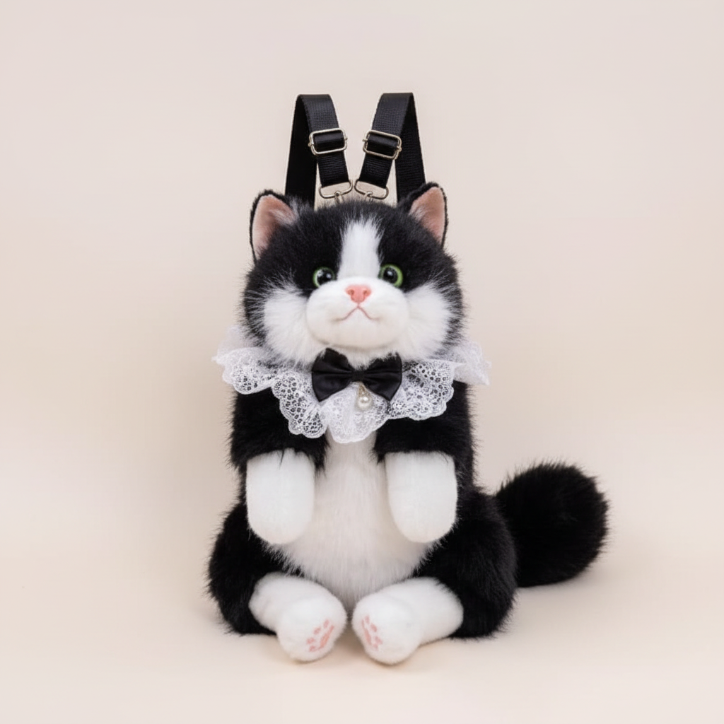 Black & White Cat Backpack