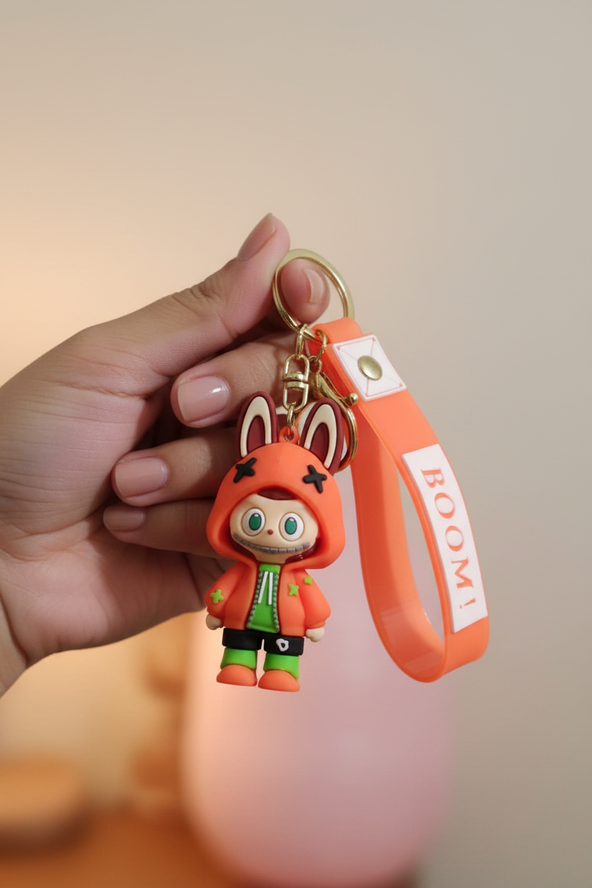 BOOM Orange Keychain Editorial