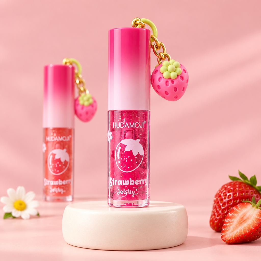 Butterfly Lip Gloss Keychain studio product photo