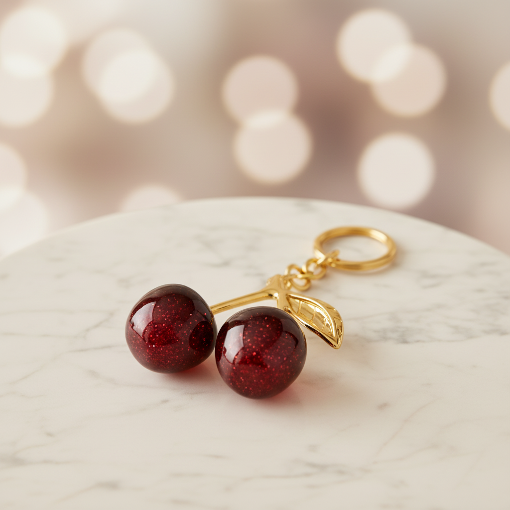 Crystal Cherry Keychain - Hero