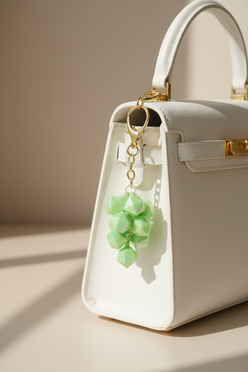 Crystal Grape Keychain Handbag