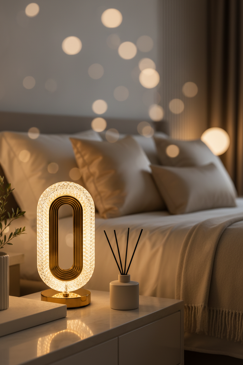 Crystal Lamp Bedside Lifestyle