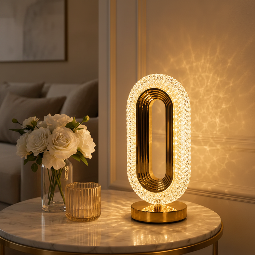Crystal Lamp Warm Glow Hero