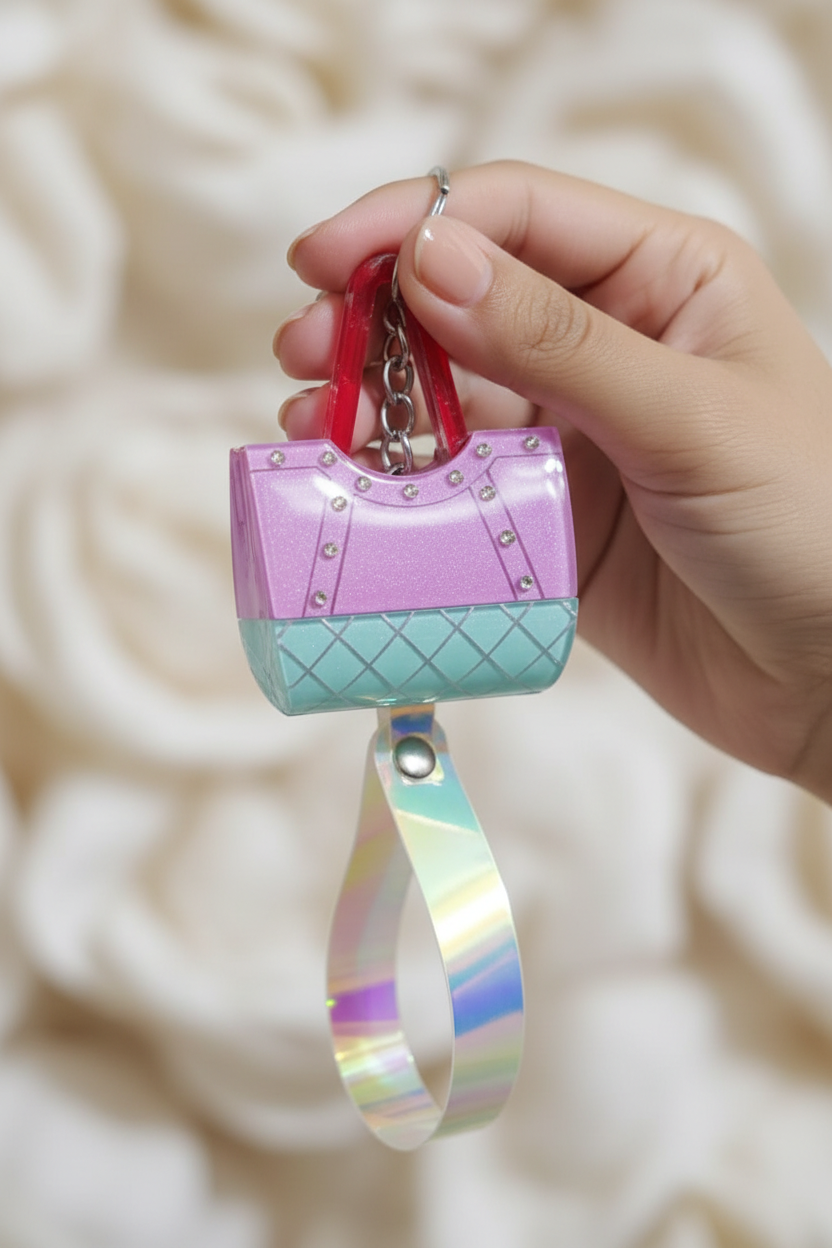 Mini Purse Keychain Close Up