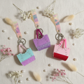 Mini Purse Keychain Flat Lay