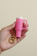 Mini Tumbler Keychain Pink Editorial