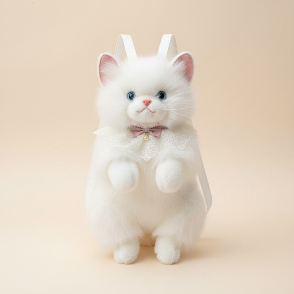 White Cat Backpack