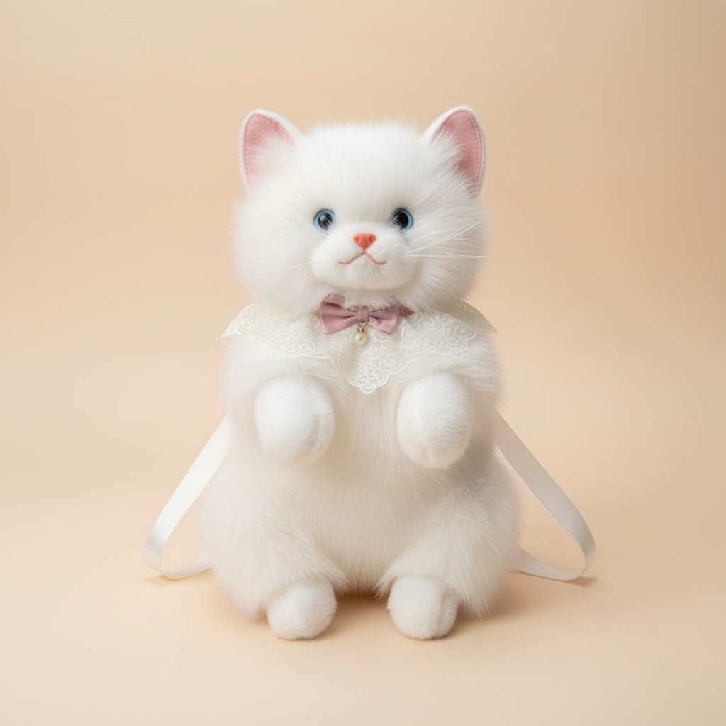 White Cat Backpack